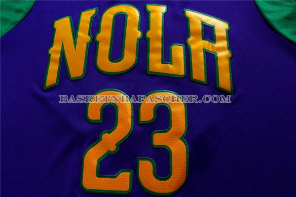 Maillot Manche Courte New Orleans Pelicans Davis Purpura